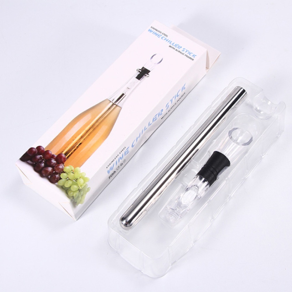 Wine Cooling Stick, Stainless Steel Chiller Stick, Rapid Cooler for No Dilution of Taste