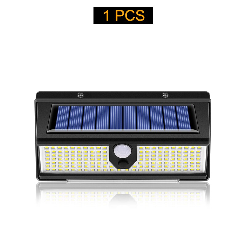 Outdoor Garden Solar LED Light, Waterproof Wall Lamp with Solar Motion Sensor for Yard Door Decoration