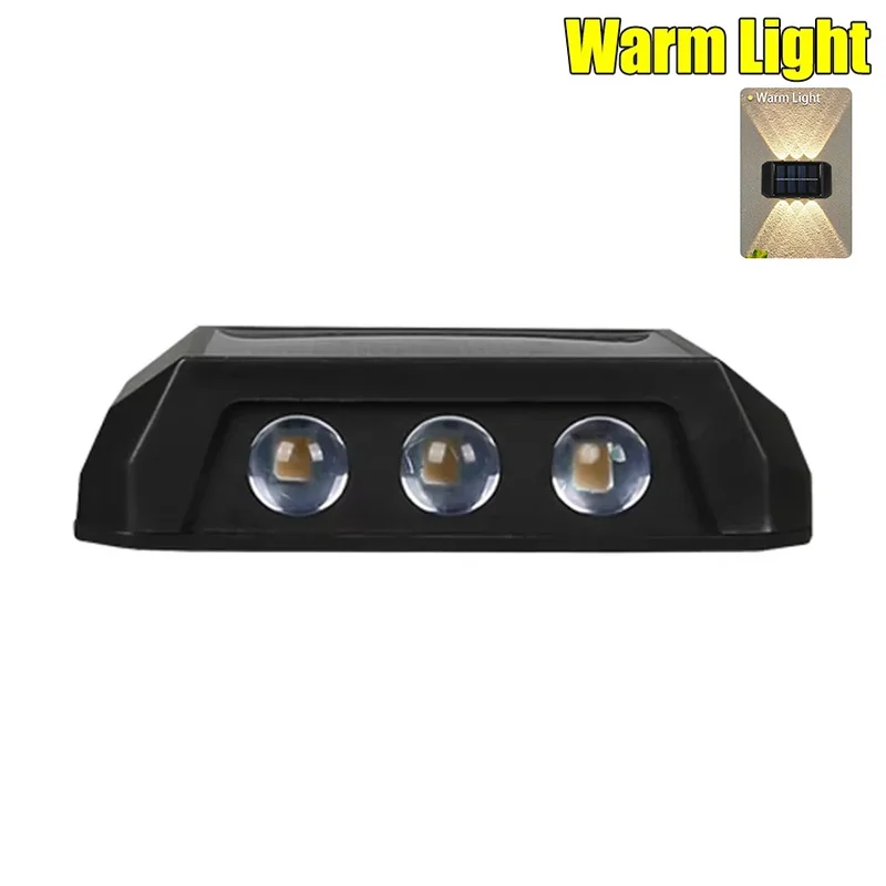 Easy Install Solar Wall Light, Waterproof LED Safety Light for Outdoor Yard, Garden, and Street Decor