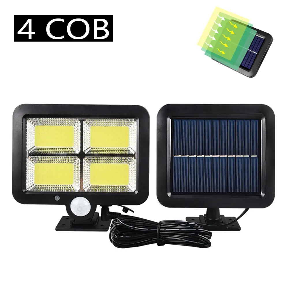 Waterproof Solar Lights Outdoor, Motion Sensor Split Wall Lamp, Street Light for Home Garden