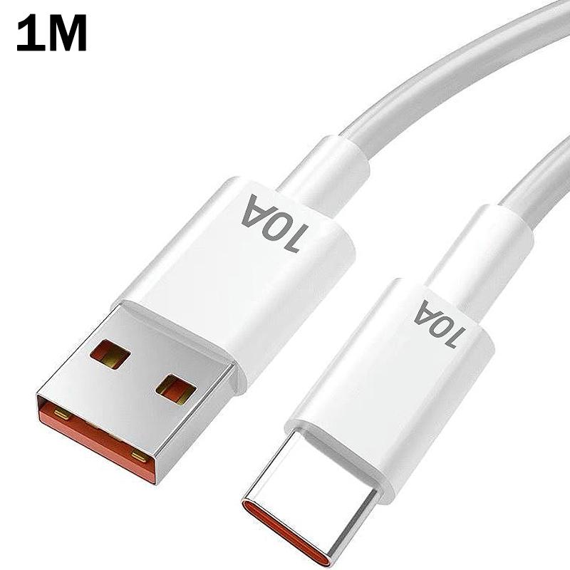 USB Phone Charger Adapter, 4 Port Type C Fast Charging Cable for Samsung, iPhone, Huawei