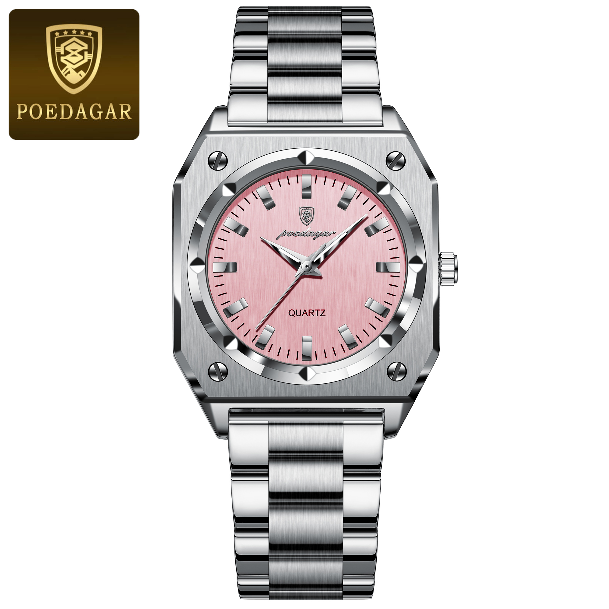 Luxury Elegant Square Ladies Watch, Waterproof Luminous  display picture 3