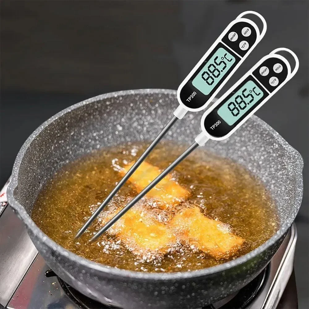 Water Oil Thermometer for Meat Cooking, Digital Food Probe BBQ, Oven Kitchen Tools