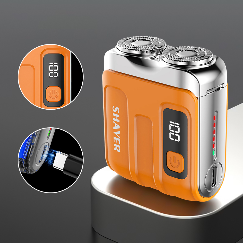 Electric Smart Shaver for Men, Rechargeable Mini Dual Blade | Inspire ...