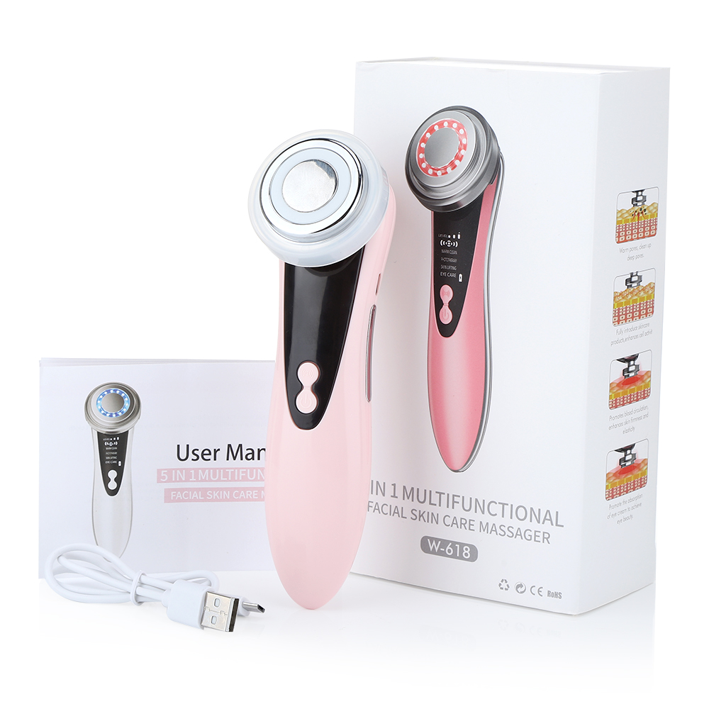 Electric Facial Massage Device, Multifunctional Skin Care Massager for Face Rejuvenation, Lifting and Tightening
