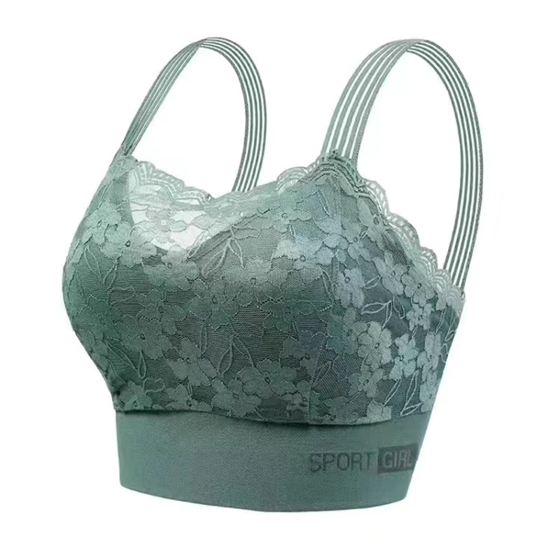 Comfortable Breathable Sexy Lace Seamless Large Size Women's Bra, Sports Beauty Back, Vest Sleep Tube Top
