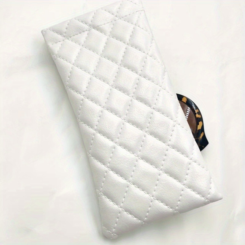 Portable Phone Glasses Storage Box, Soft PU Leather Glasses Bag, Portable Squeezed Glasses Case