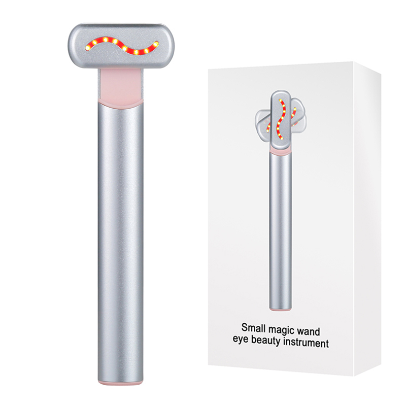 Facial Wand with EMS Microcurrent, Red Light Therapy, Neck Massager for Skin Care and Wrinkle Reduction