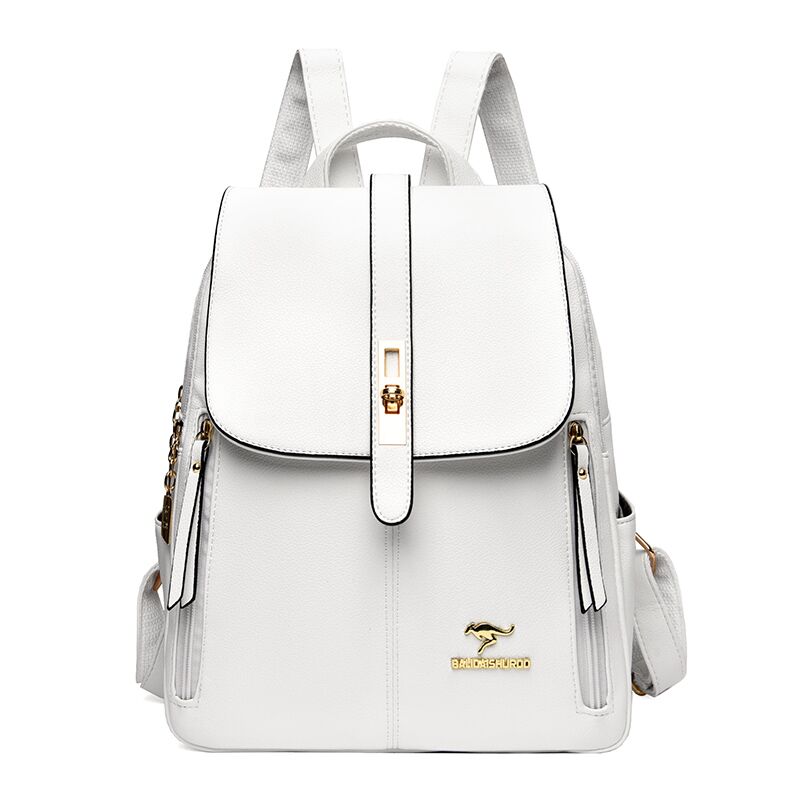School Bags for Girls Mochila Rucksack, Luxury Women Leather Backpacks for Girls