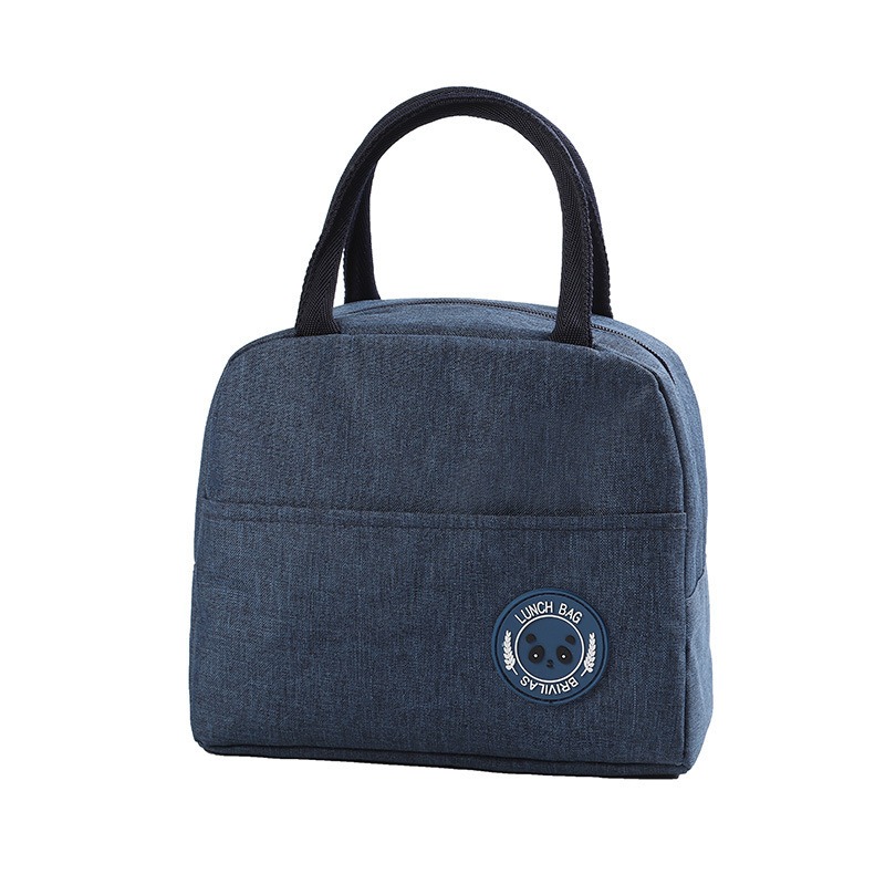 Portable Student Lunch Box Bag, New Japanese Solid Color Cation Fresh-Keeping Bento Thermal Insulation Bag