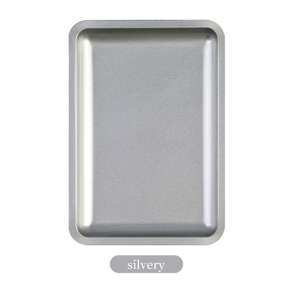 Colorful Nail Storage Tray, Stainless Steel Multifunctional Desktop Nail Art Tools Dish