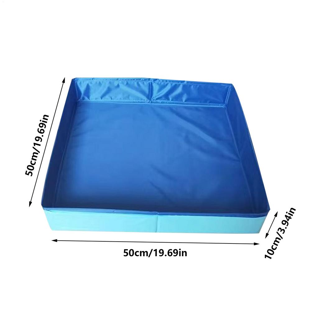 Pet Puppy Bathing Tub For Puppy Cats, Dog Kiddie Pool PVC Folding Swimming Pool Non-Inflatable Save Space