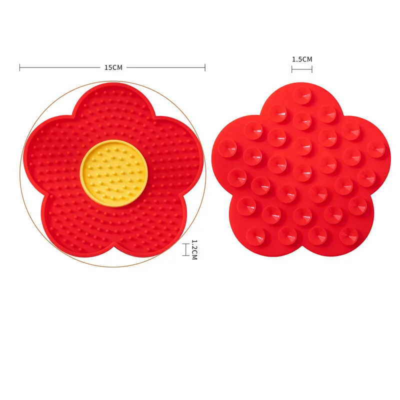 Sunflower dog lick mat Silicone slow feeder mat for Cats and Dogs