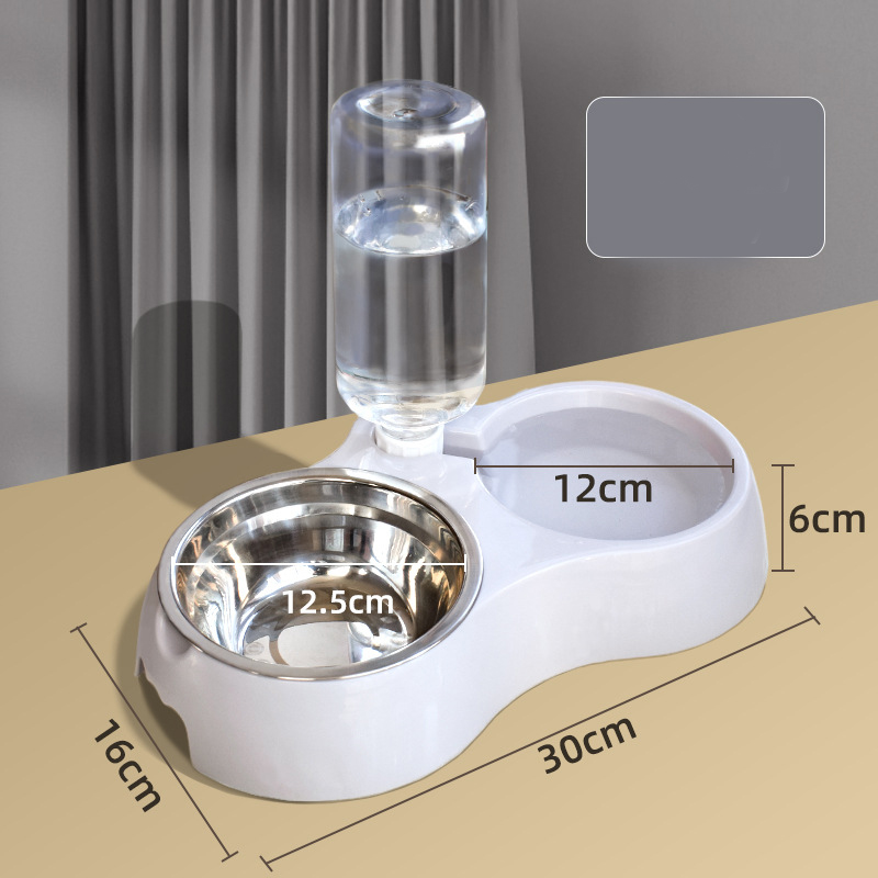 Automatic Pet Feeder and Pet Water Dispenser 2 in 1 Cat Dog Feeding Station