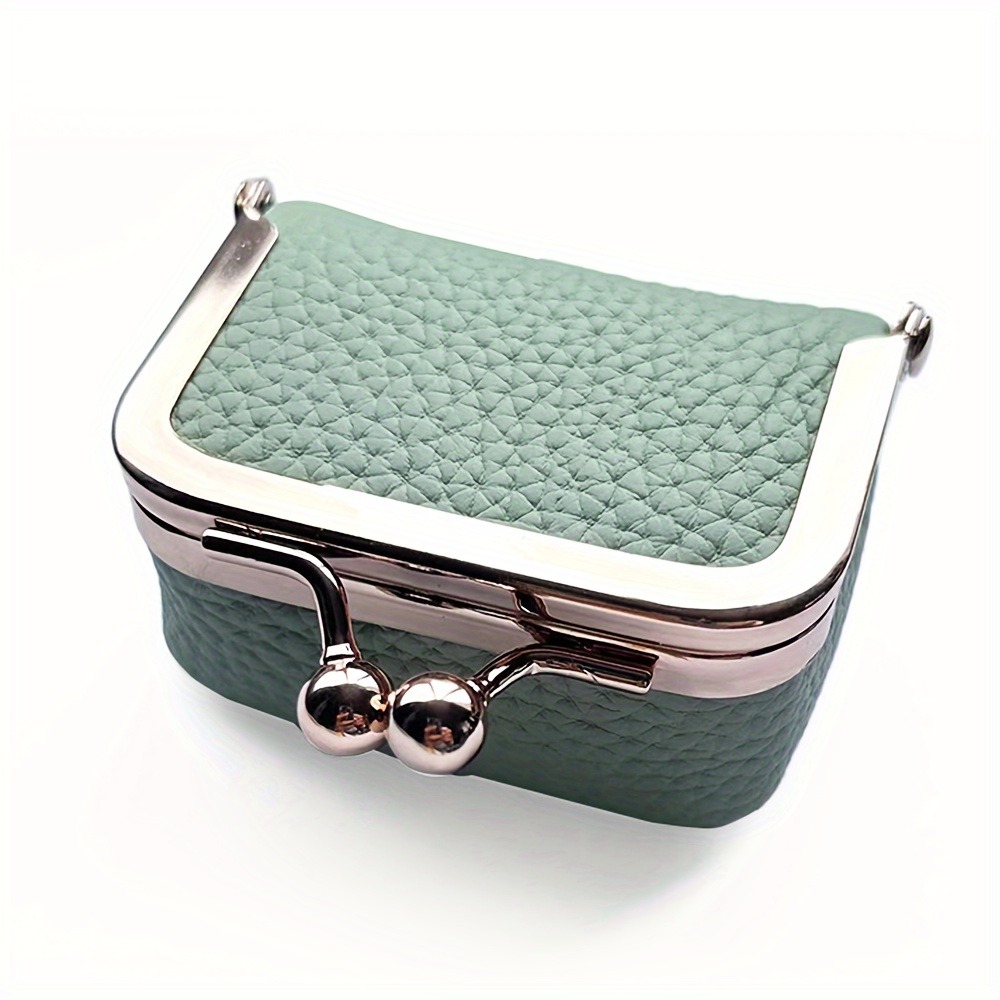Elegant Women's Solid Color PU Leather Jewelry Box, Ring, Necklace & Earring Storage Organizer, Mini Coin Wallet