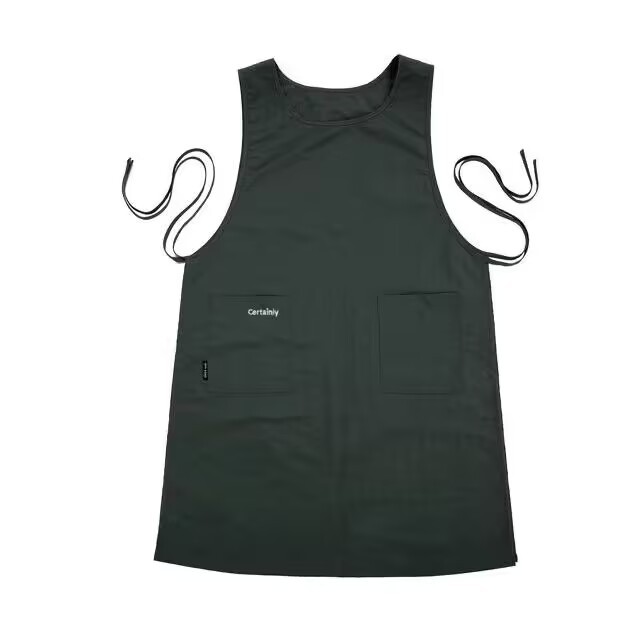 Waterproof Kitchen Apron with Pockets for Women, Anti-dirty Long Vest for Cooking, Painting, Beauty & Nail Salon