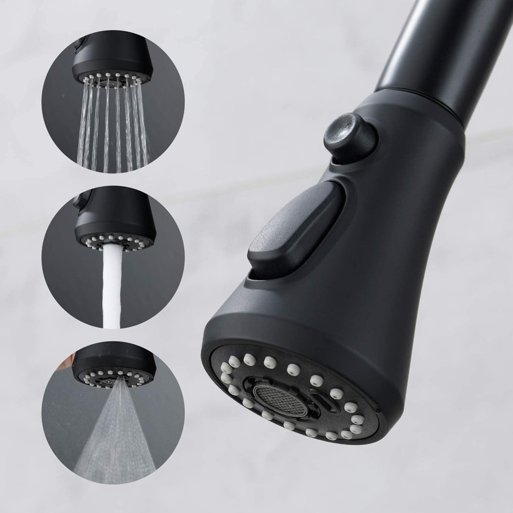 3-Mode Pull Out Kitchen Faucet Aerator, Handheld Sprayer Nozzle for Easy Cleaning