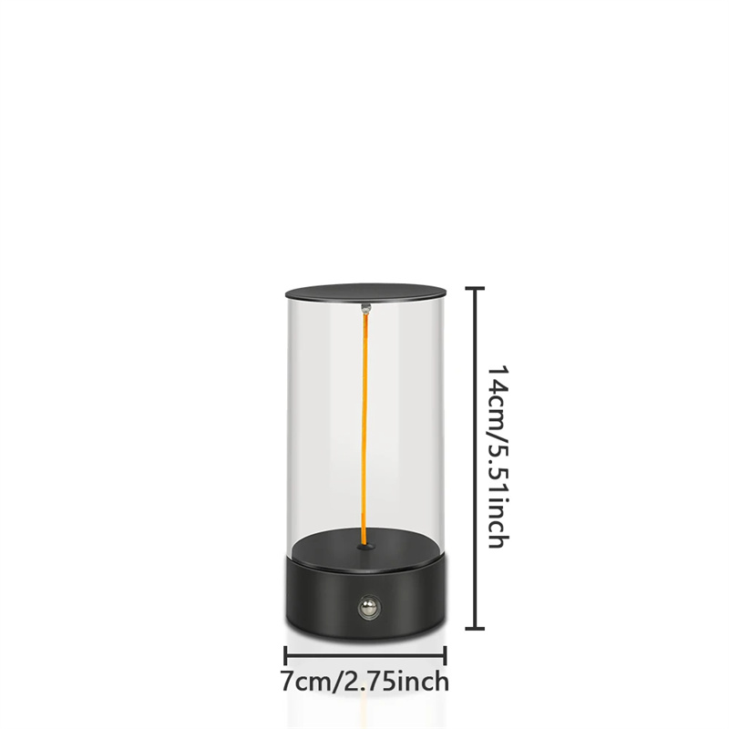 Cordless Portable LED Table Lamp with Rechargeable Magnetic Design and Touch Sensor, Three-Level Dimmable for Bedroom