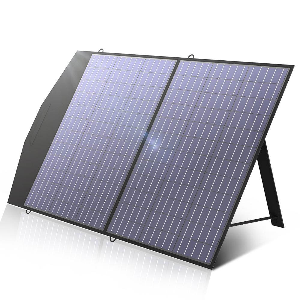 Foldable Solar Panel Portable Solar Battery Charger for Outdoor Emergency Powerstation Backup