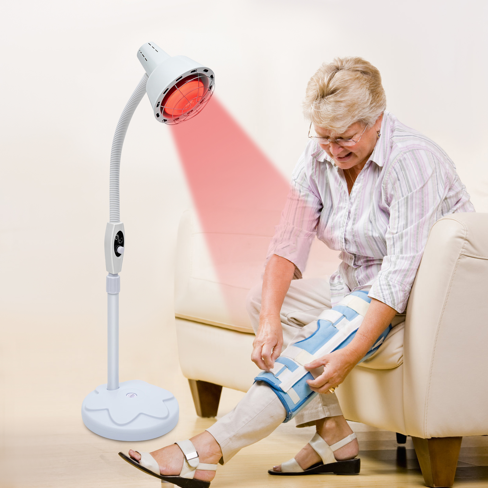 Adjustable Infrared Therapy Lamp, Heat Relief for Pain and Muscle Recovery