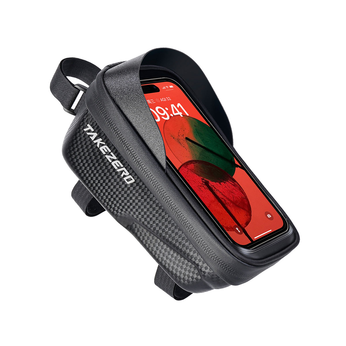 Mountain Bicycle Handlebar Bag, EVA Hard Shell, Mobile Phone Front Bar Storage for Road Bikes, Cycling Accessories