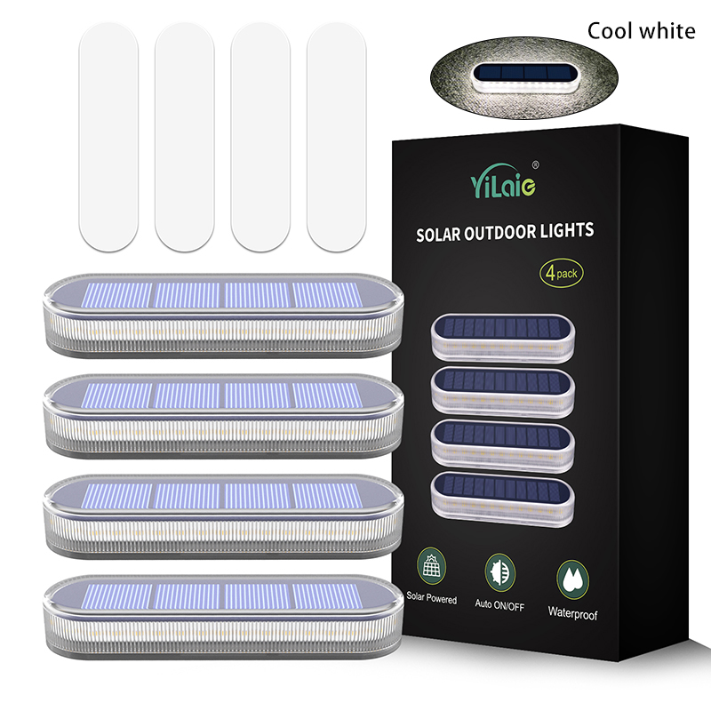 Waterproof LED Outdoor Lighting for Steps, Docks, and Driveways, IP68 Wireless, Solar-Powered