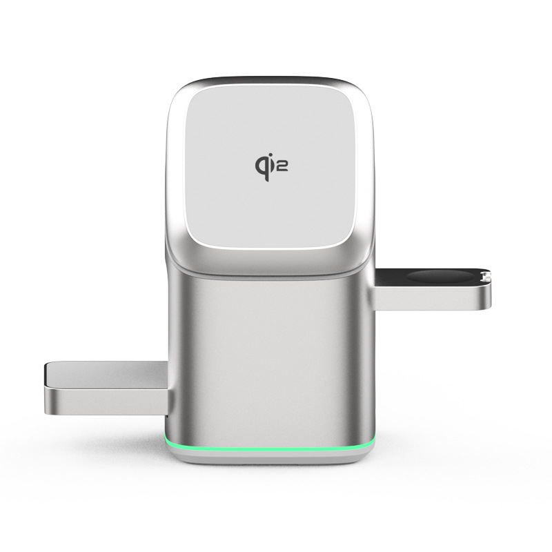 Magnetic Wireless Charging Stand for iPhone, iWatch, and AirPods, MagSafe Fast Charger Station Dock