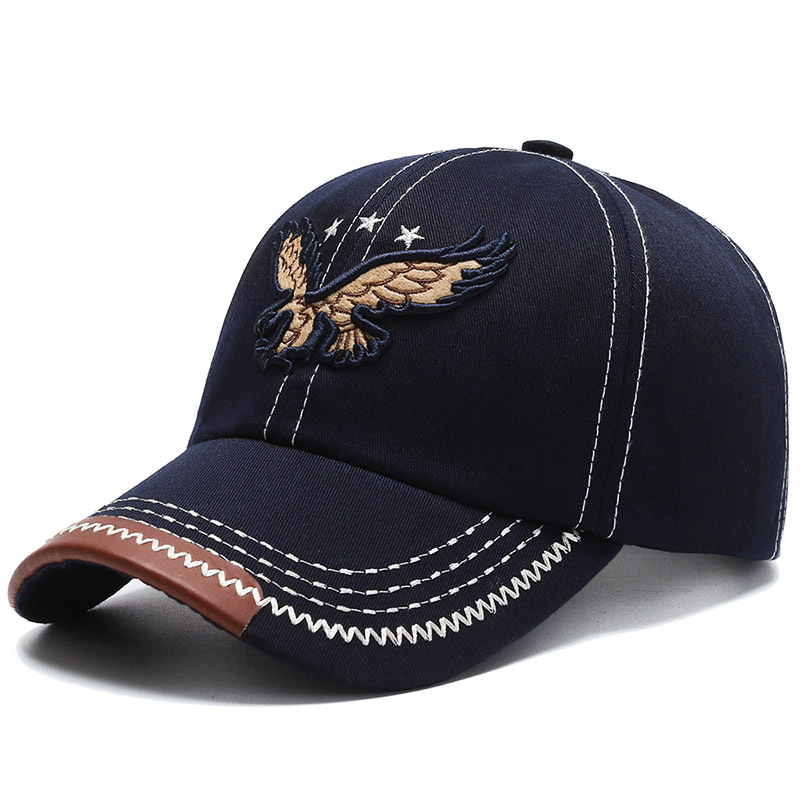 Eagle Embroidered Baseball Cap for Men and Women, Trendy, Four-Season Casual Sun Hat
