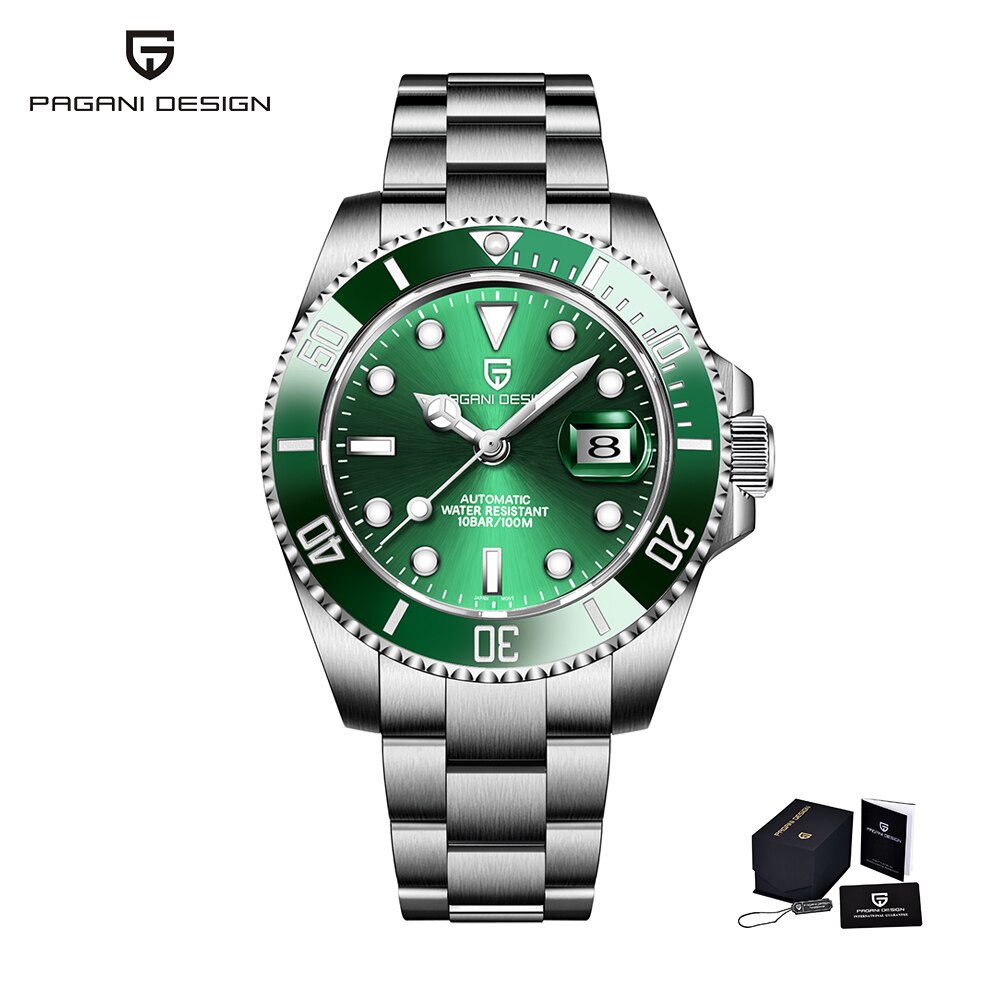 PAGANI Design Automatic Mechanical Watch for Men Waterproof Stainless Steel Luxury Timepiece