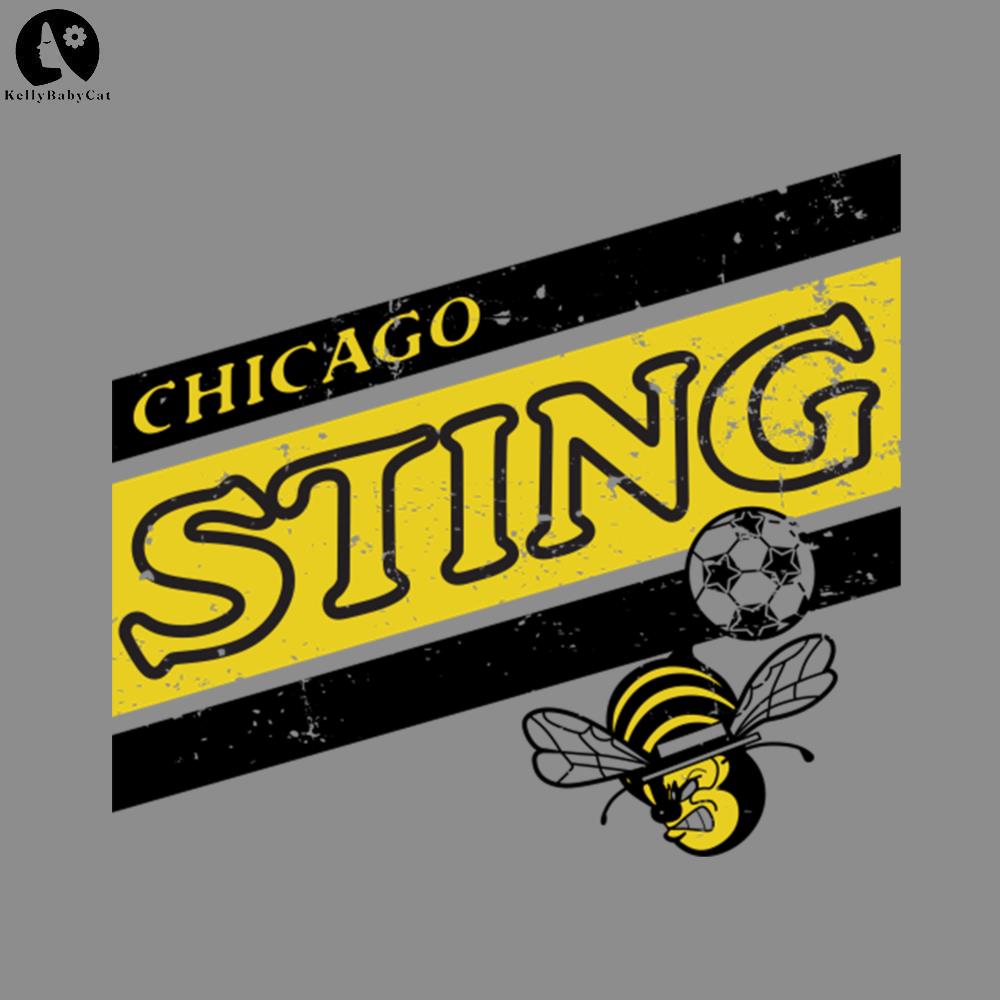 Fanion Vintage Chicago Sting – Football (soccer), Grand Banderole Supporter, Collection USA