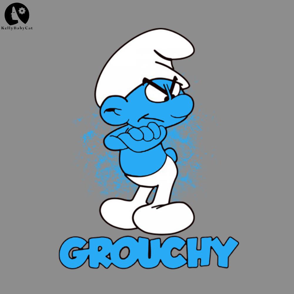 Grouchy Smurf Michigan National Champions PNG | Inspire Uplift