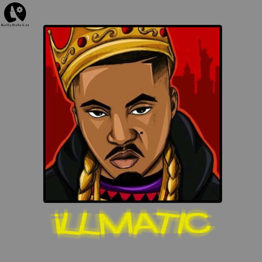 Retro NAS iLLmatic Hip Hop Rap Design Rapper PNG, Hip Hop PN | Inspire ...