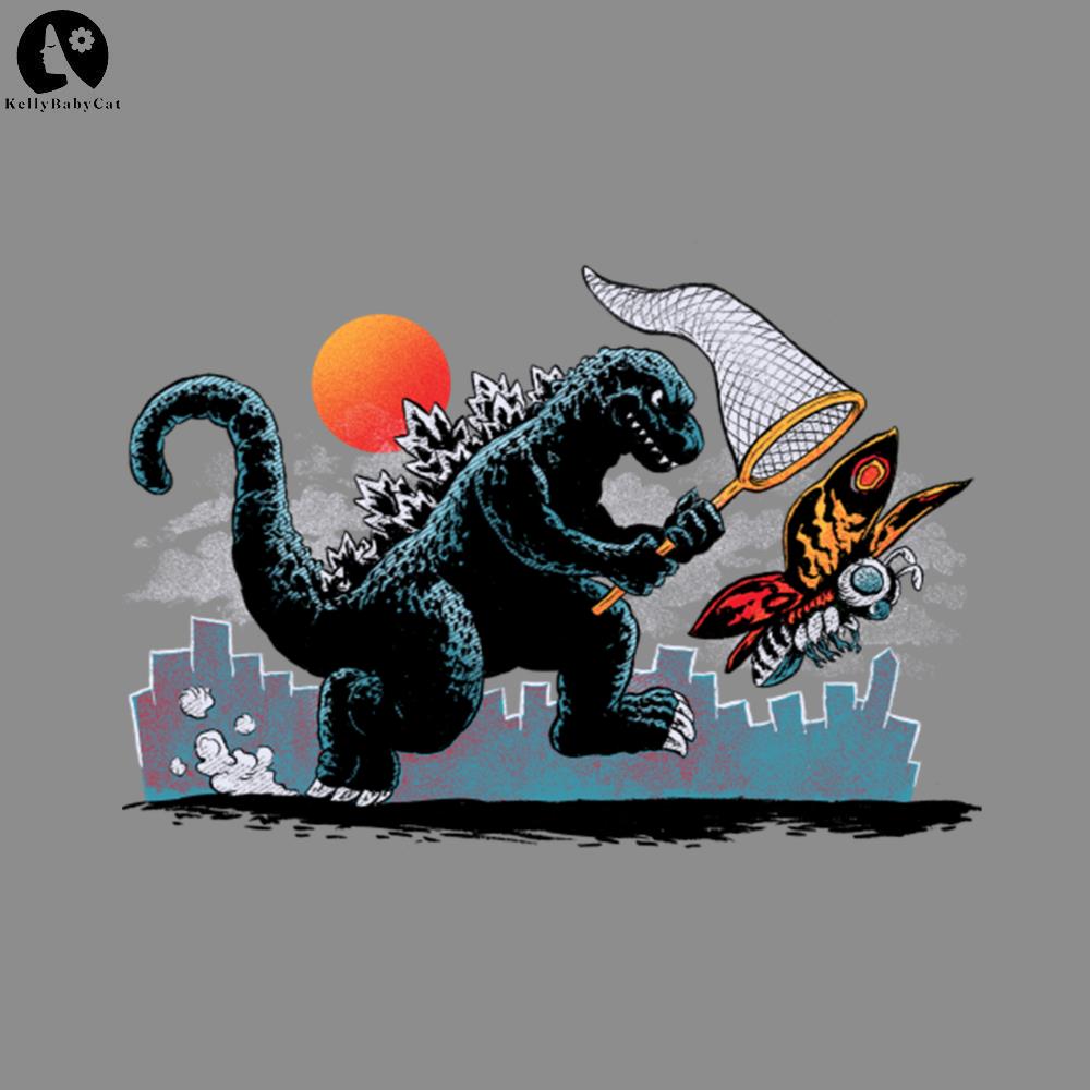 Catching Kaiju Godzilla PNG download | Inspire Uplift