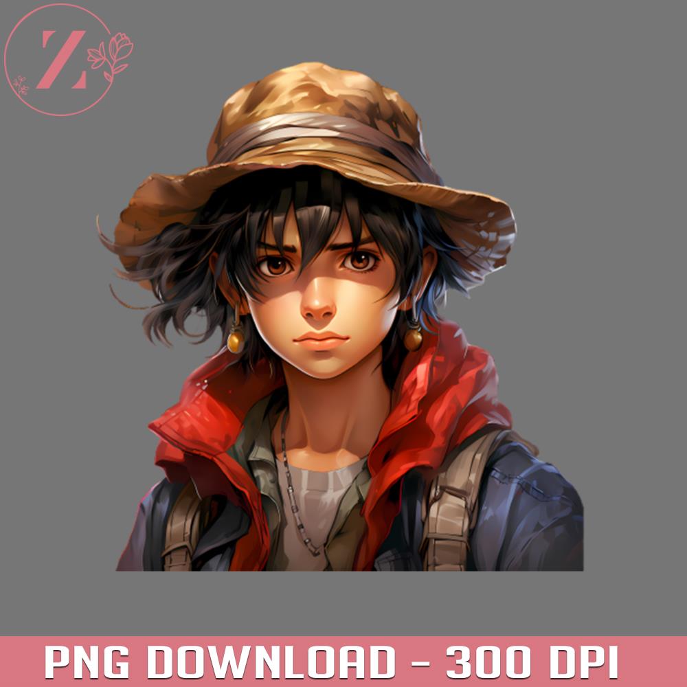 Reimagined Monkey D Luffy from One Piece Anime PNG One Piece Inspire