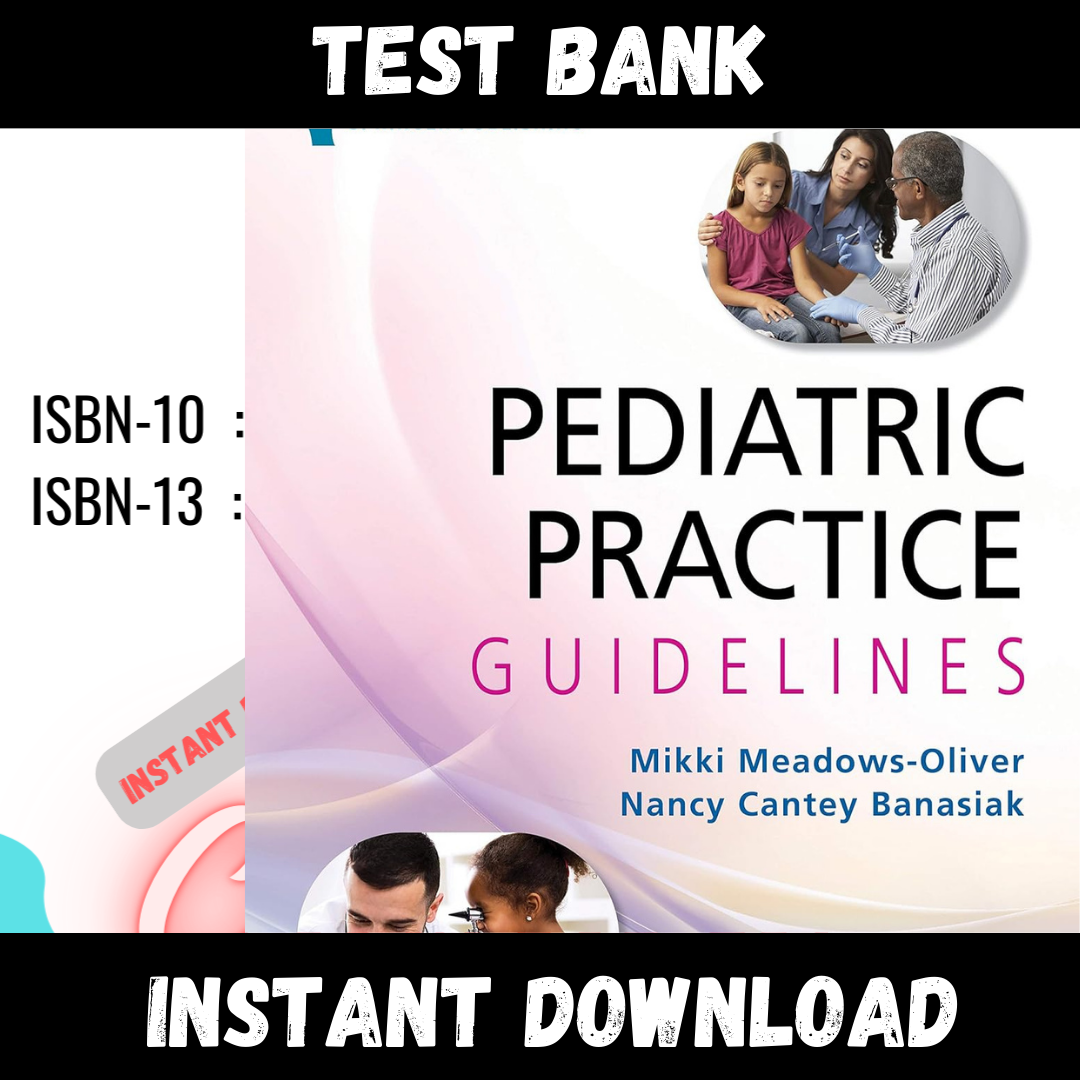 All Chapters Pediatric Practice Guidelines 1st Edition Test - Inspire ...