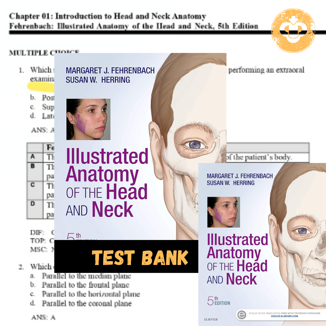 Latest 2024 Test bank Illustrated Anatomy of the Head and Ne | Inspire ...