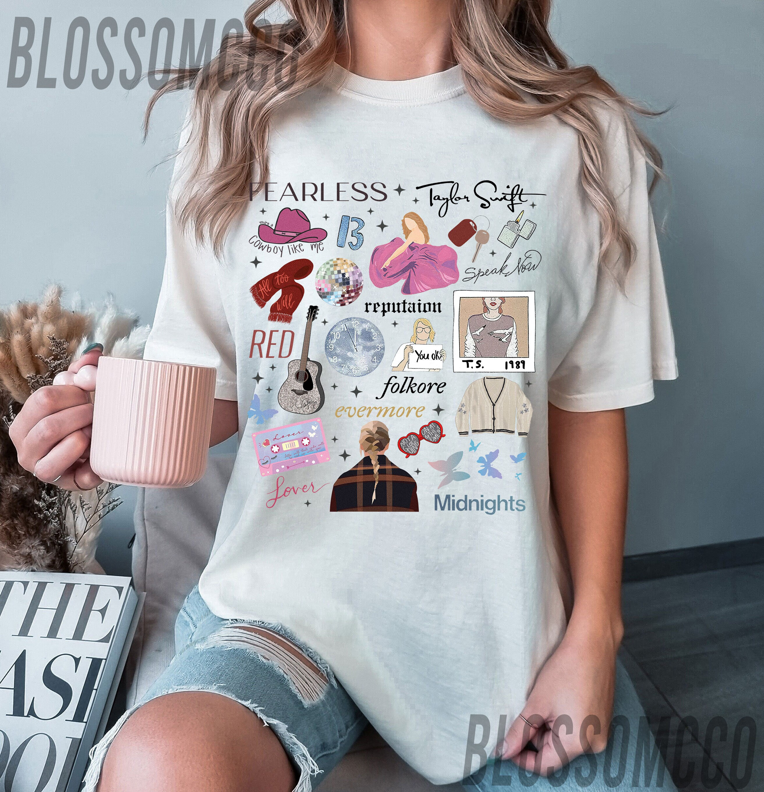Vintage Taylors Version Eras Tour Shirt, Midnights Concert Shirt, Retro Taylors Shirt , Fearless Reputaion Folkmore Red Lover TS Shirt - 1.jpg