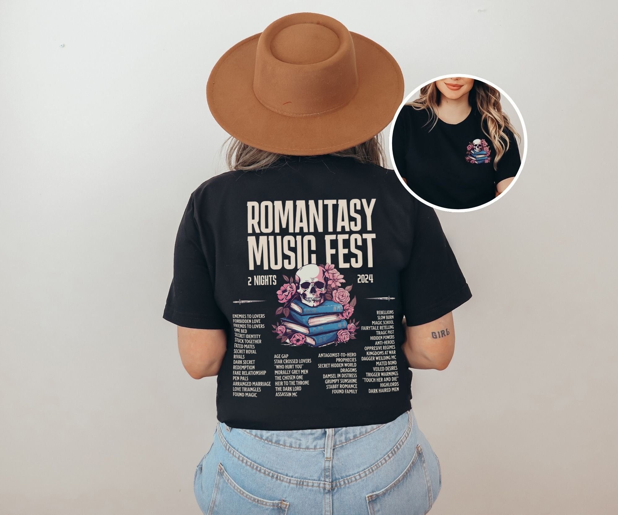 Romantasy Music Fest Shirt, Romantasy Shirt, Book Tropes Shirt, Smut Gift, Dark Romance Reader, Booklover Tee, Bookish Shirt, Fantasy Reader - 1.jpg