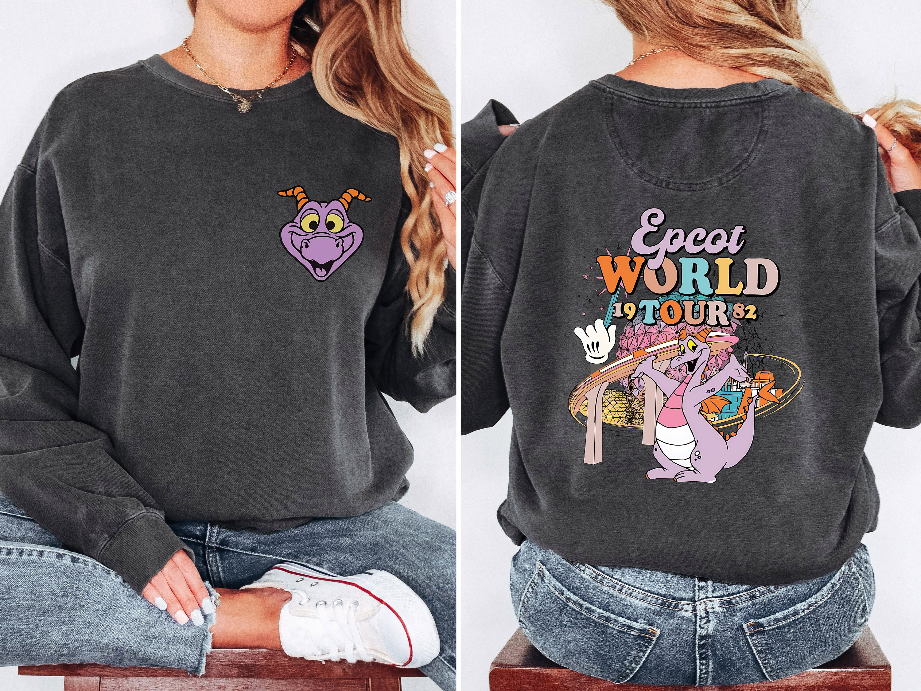 Comfort Colors Disney Figment Comfort colors Shirts, Vintage Disney World Figment Epcot Shirt, Disneyworld Shirts, Disney Family Trip Shirt, - 1.jpg