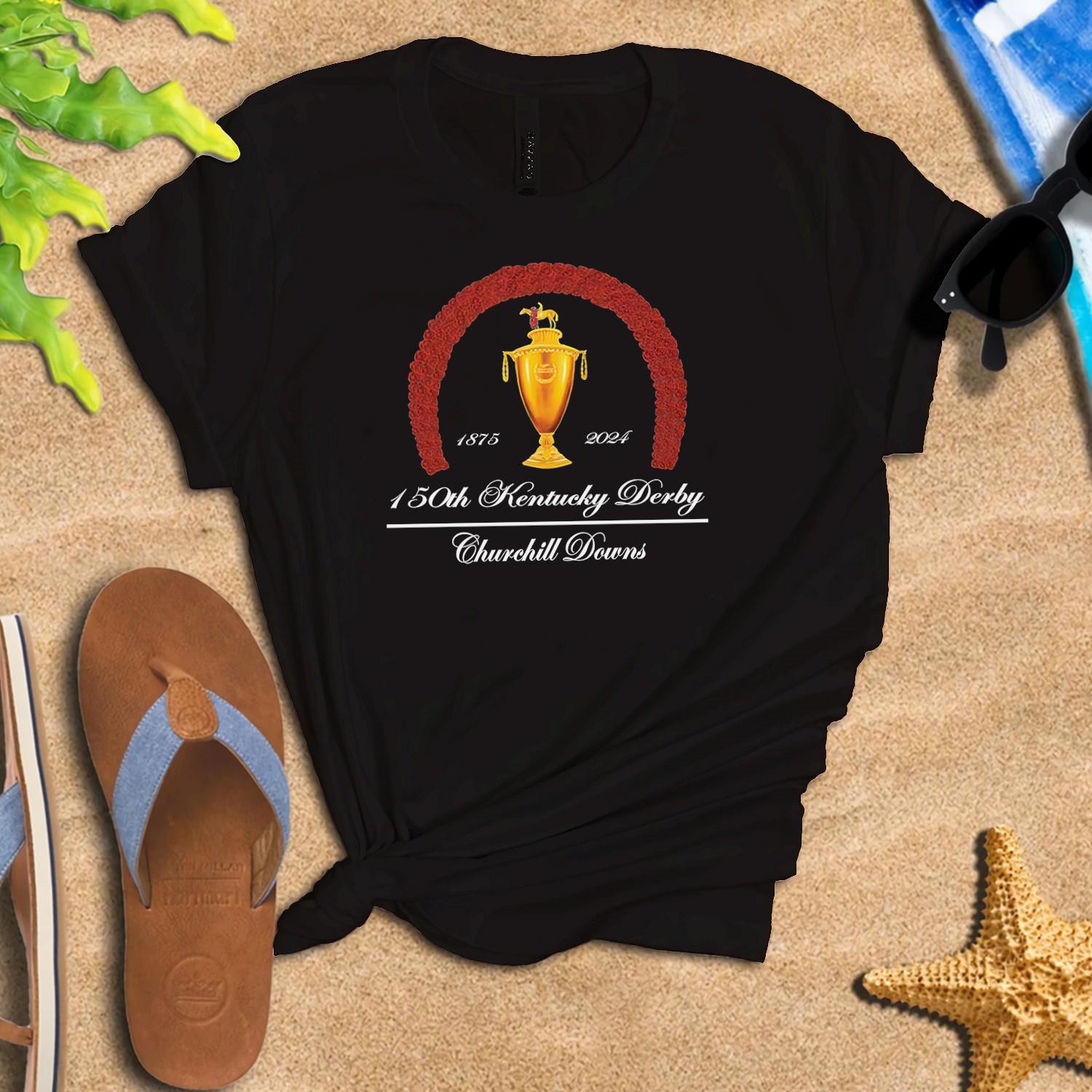 Kentucky Derby 2024 Blue Kentucky Derby 150 Trophy Hoodie Shirt.jpg