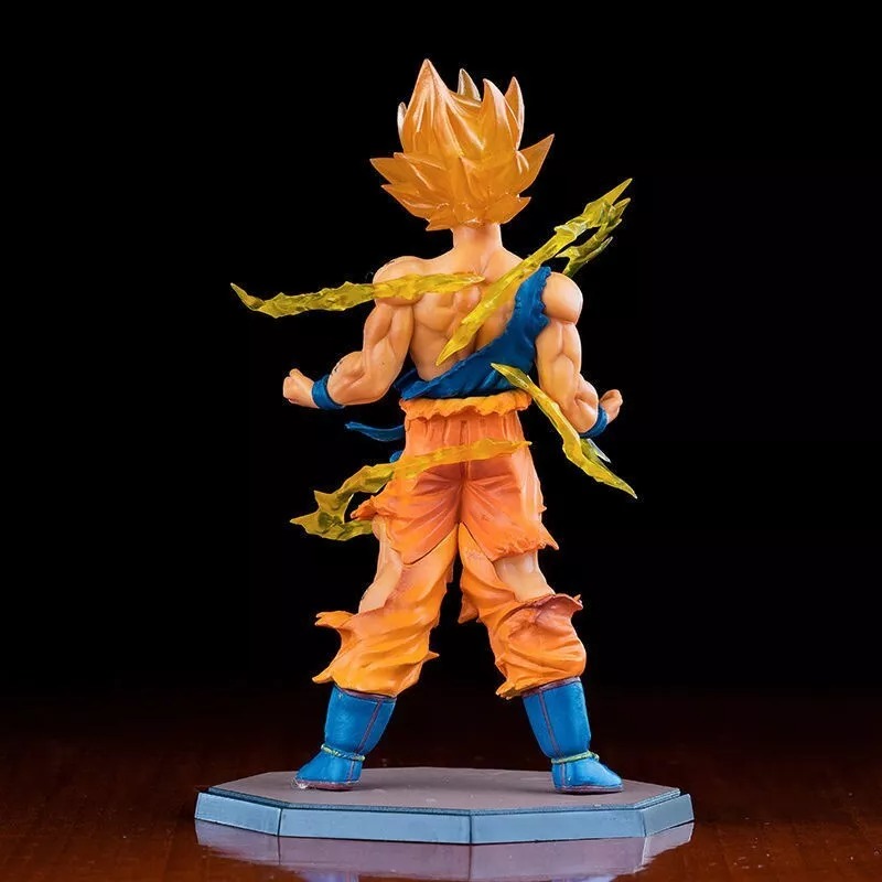 Figurine Dragon Ball Z Sangoku Super Saiyan, 18 Cm, Plastique, Avec Socle, Neuve