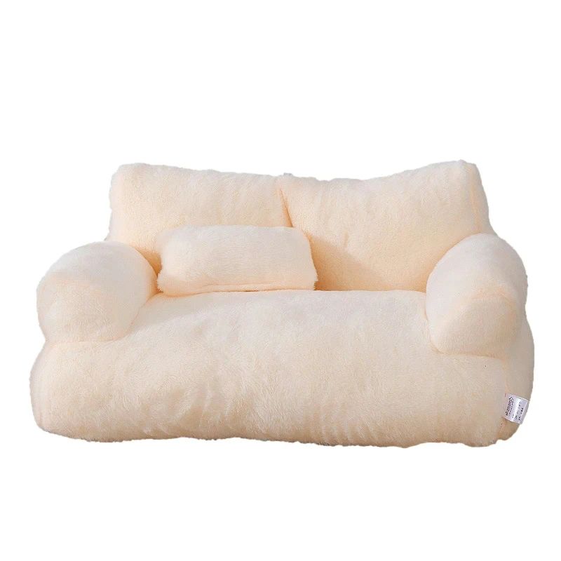 Luxury Cat Bed Sofa, Winter Warm Plush, Nest for Small and Medium Dogs and Cats Comfortable Pet Supplies