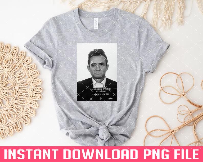johnny cash folsom PNG files for sublimation | Inspire Uplift