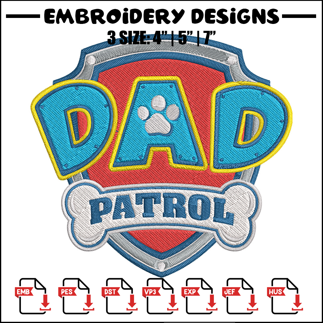 Paw Patrol logo Embroidery Design, Paw Patrol Embroidery, Em - Inspire ...