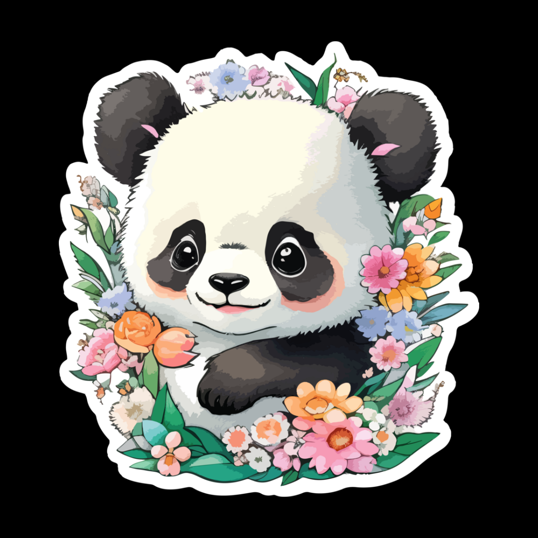 Cute Panda svg, Cute Baby Panda svg, Panda Clipart, panda fl | Inspire ...