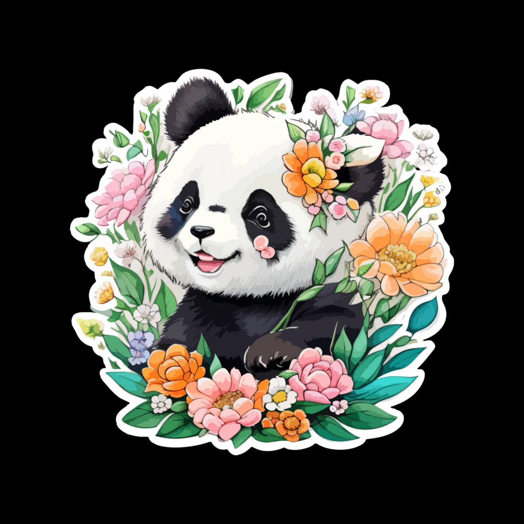 Cute Panda svg, Cute Baby Panda svg, Panda Clipart, panda fl | Inspire