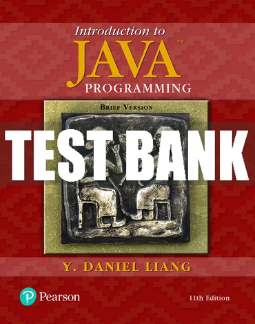 Test Bank For Introduction to Java Programming, Brief Versio | Inspire ...