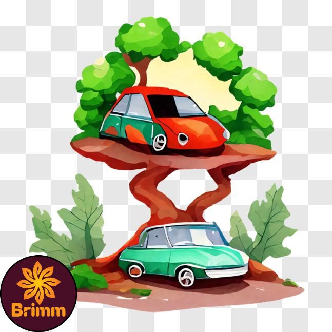 Cars Resting on Tree Tops - Unusual and Captivating Image PN | Inspire ...