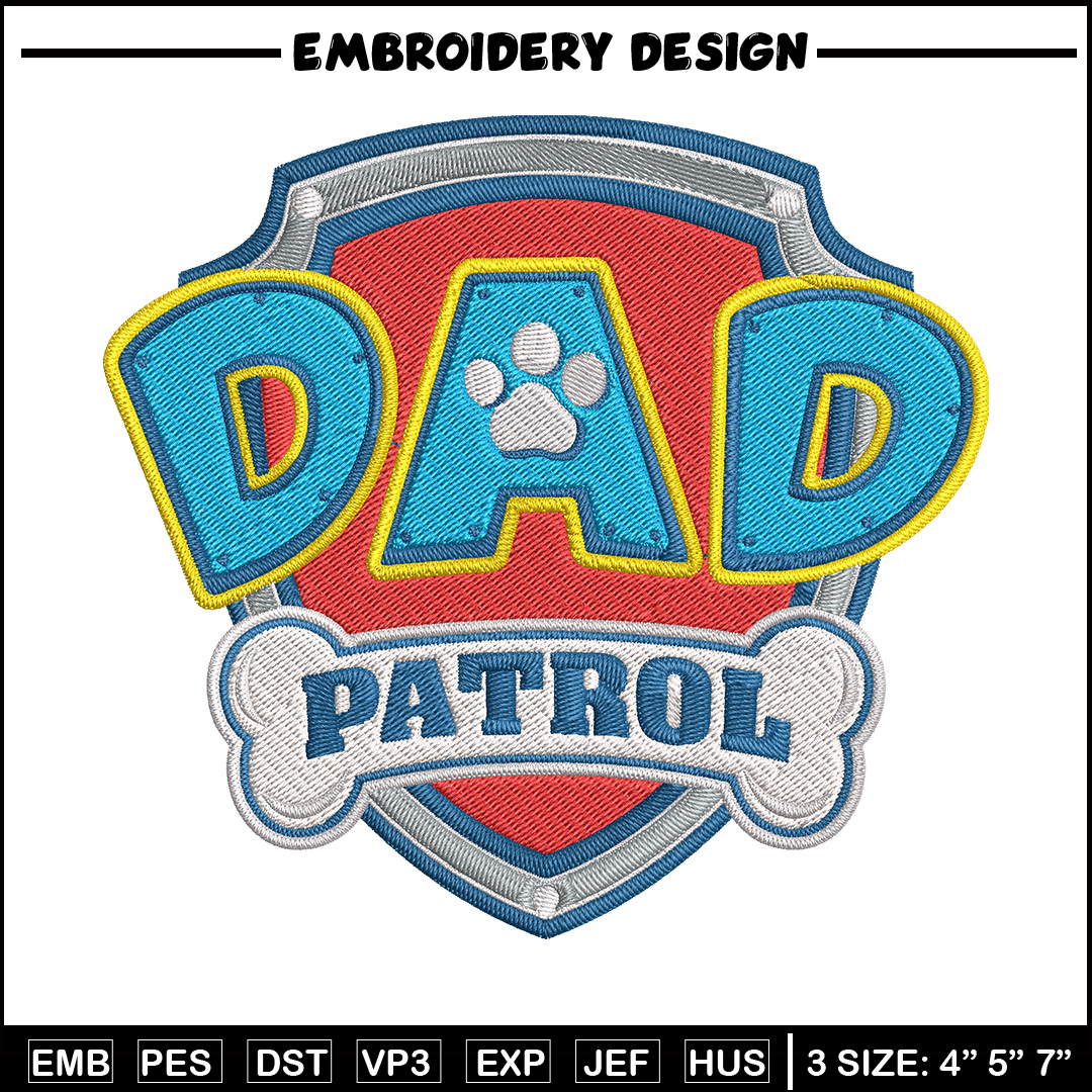 Paw Patrol logo Embroidery Design, Paw Patrol Embroidery, Em | Inspire ...