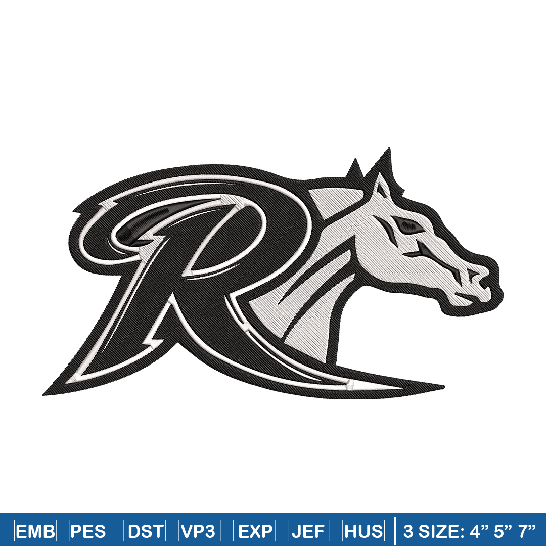 Rider University logo embroidery design,NCAA embroidery, Spo | Inspire ...
